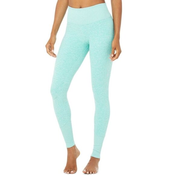 Alo Yoga Blue High-Waist Alosoft Lounge Legging Size Large - Picture 2 of 9